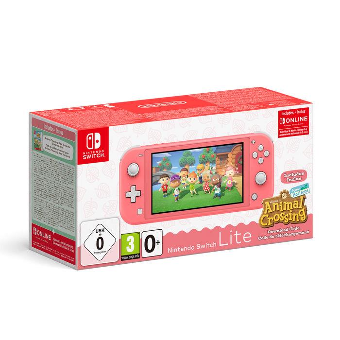 NINTENDO Nintendo Switch Lite console portatile corallo + Animal Crossing bundle